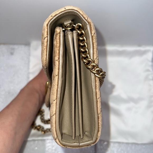 Gucci Velvet Marmont wallet chain bag - Picture 5 of 9